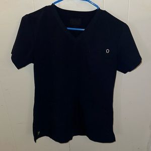 Navy Blue Scrub Top Small